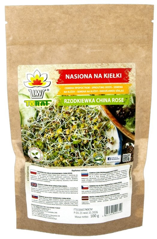 Nasiona na kiełki – Rzodkiewka China Rose 500g